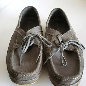 Rockport grey suede loafers. Size 11 loafer slip ons